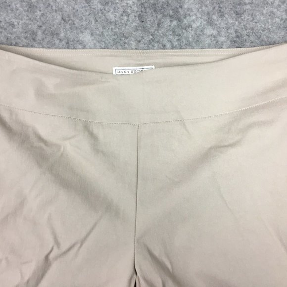 Dana Buchman Capri Pants S Cropped Khaki Pull On Straight Mid Rise Career Casual - Picture 4 of 12